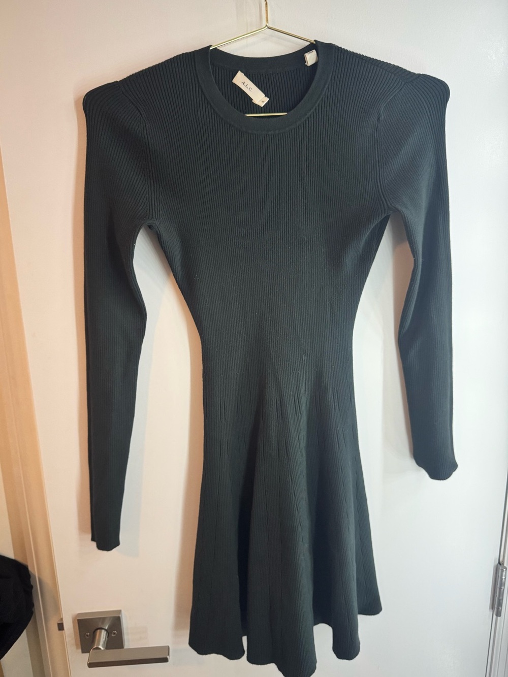 ALC Knit Delia XS Dress in hunter green